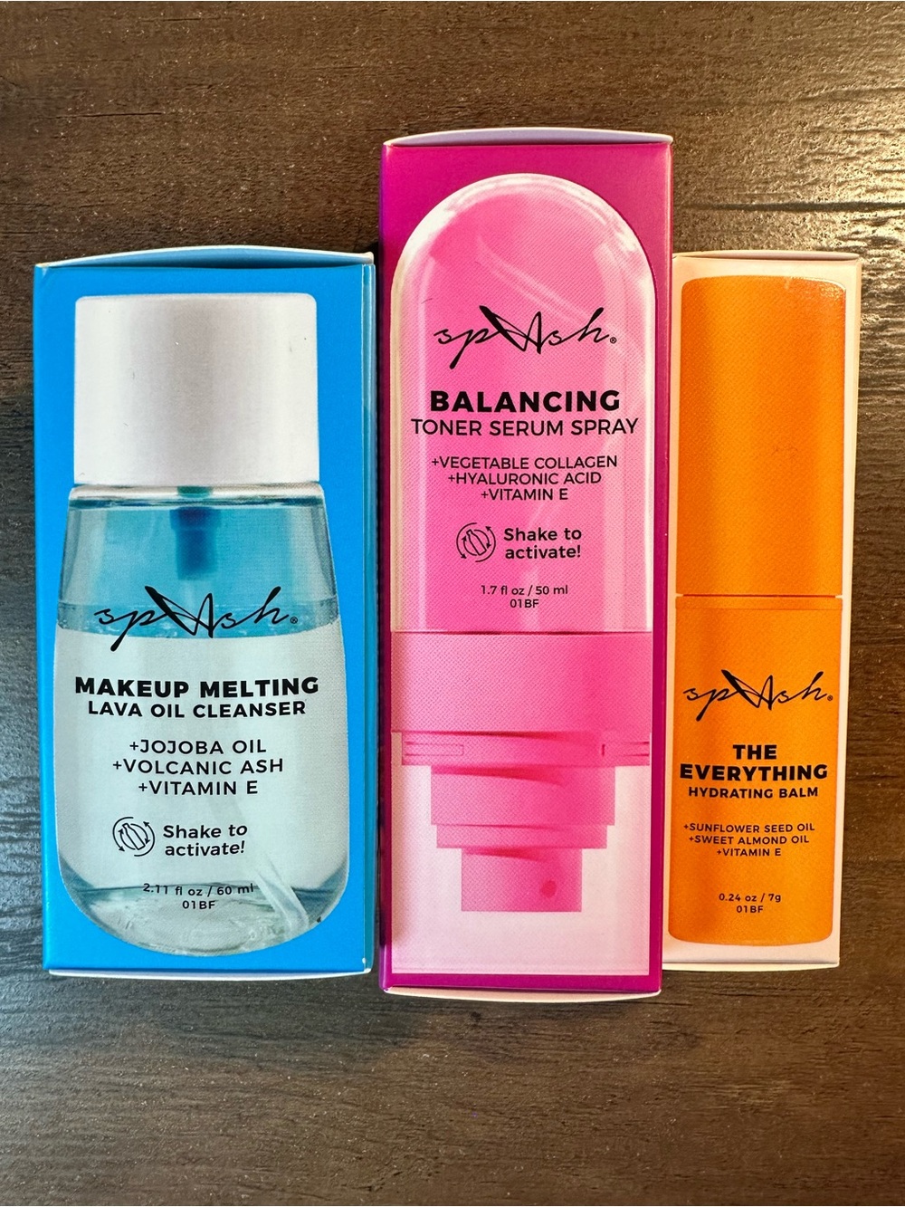 LA Splash 3’Pc Skincare Collection Cleanser, Scrub, Serum, Eye Cream, Balm NIB